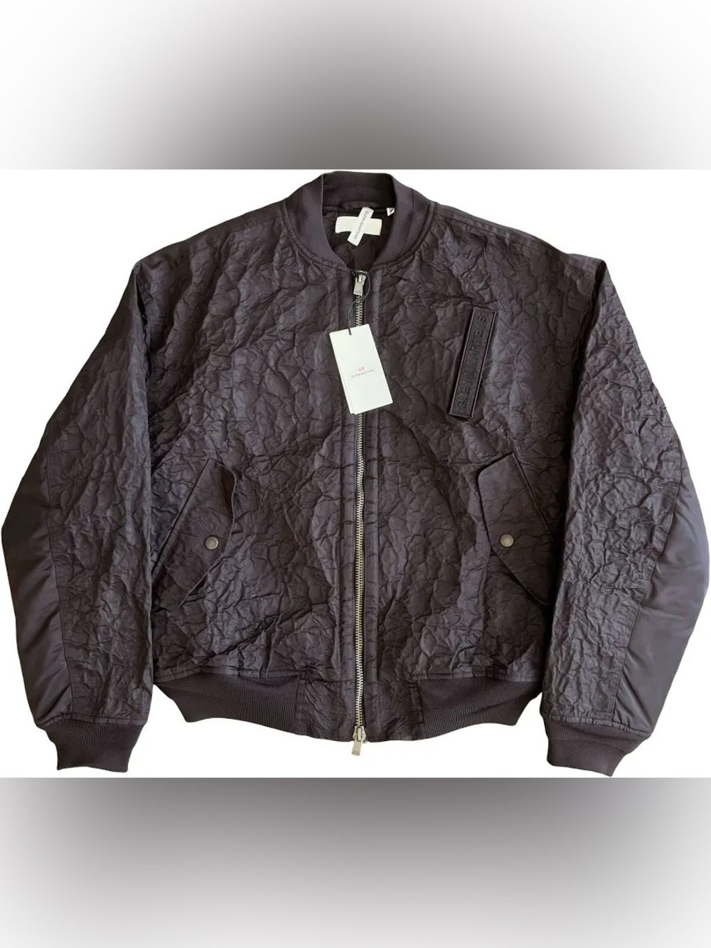Glenn Marten x H&M Limited Edition Foil Unisex Bomber Jacket - Dark Brown